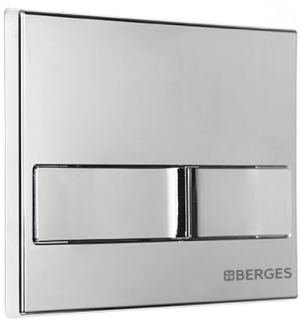 Кнопка смыва Berges Novum хром глянец 040013